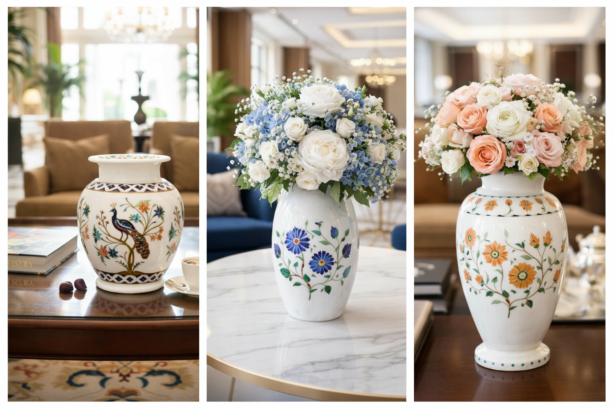 Buy Luxury Marble Flower Vases Online USA – Premium Handcrafted