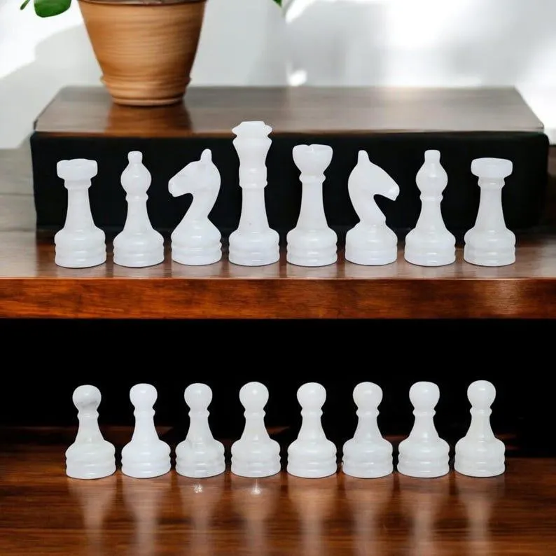 Handcrafted Luxury Chess | Weighted Marble Stone Pieces & Elegant Board - Image 3