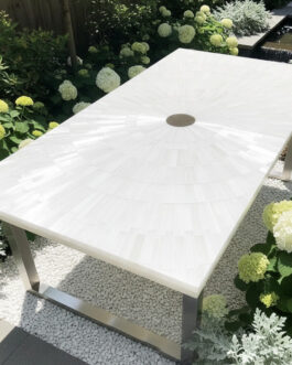 Luxury Selenite Center Table | Semi-Precious Crystal Handmade Furniture