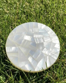 Luxury Selenite Crystal Center Table | Handcrafted Semi-Precious Stone Furniture