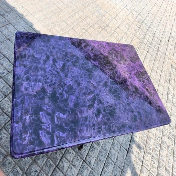 Amethyst Dining Table | Large Natural Crystal Amethyst Table - Image 2