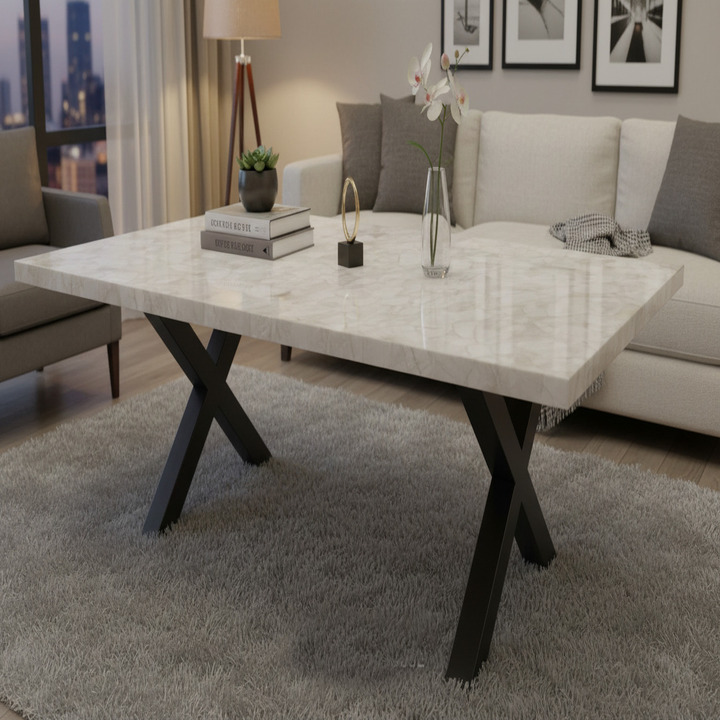 Quartz Stone Table | Handmade Coffee Table, Center Table & Sofa Table - Image 2