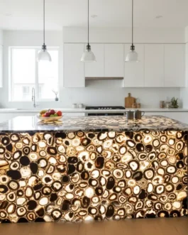 Exclusive Agate Gemstone Slab | Designer Kitchen & Vanity Countertop