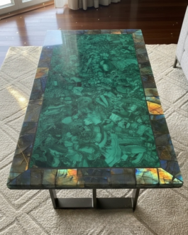 Malachite Dining Table | Luxury Green Malachite Stone Furniture