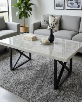 Quartz Center Table | Handmade Luxury Stone Furniture