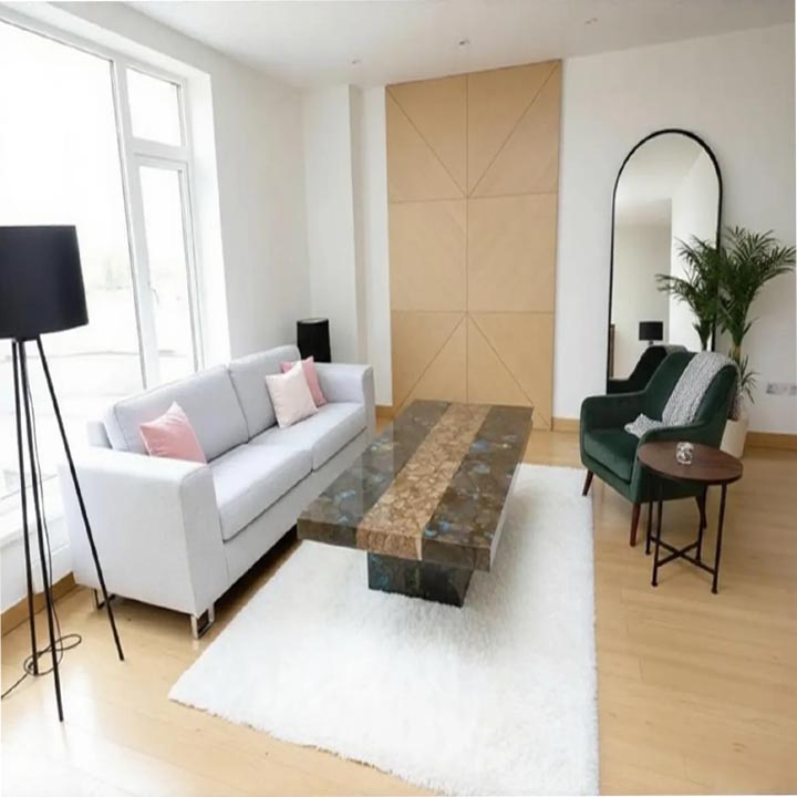 Designer Labradorite Sofa Table | Premium Crystal Stone Table - Image 3