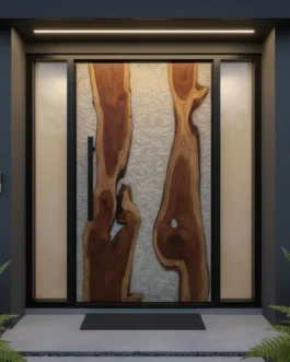 Modern Interior Epoxy Resin Door | Wooden Designer Door for Living Room & Office