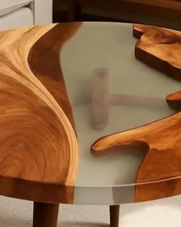 Handmade Epoxy Resin River Coffee Table – Live Edge Wood Furniture
