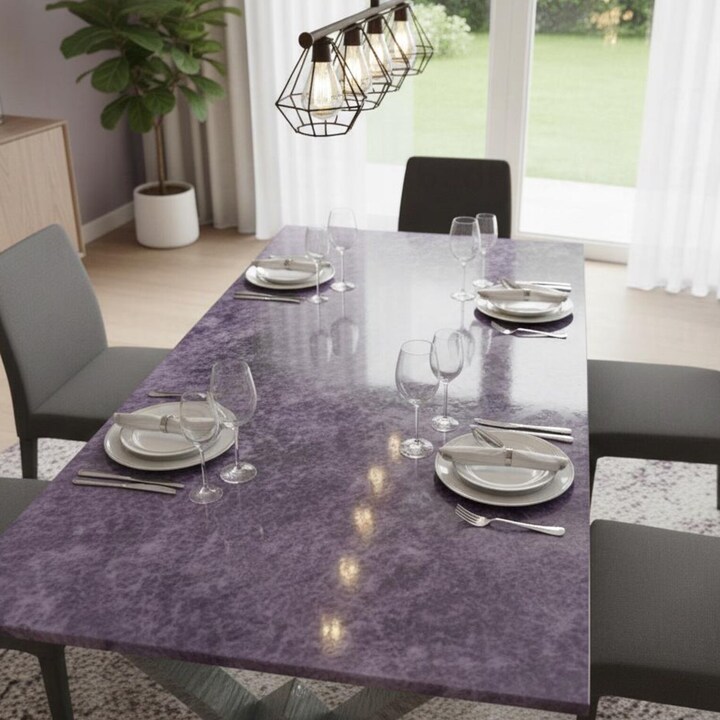 Amethyst Crystal Coffee Table | Luxury Geode Stone Furniture