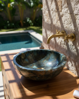 Luxury Labradorite Gemstone Sink | Natural Stone Bathroom & Kitchen Basin