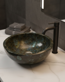 Luxury Labradorite Gemstone Sink | Natural Stone Bathroom & Kitchen Basin