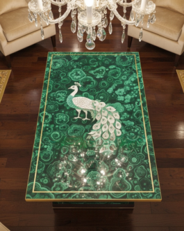 Luxury Malachite Coffee Table | Green Malachite Stone Furniture