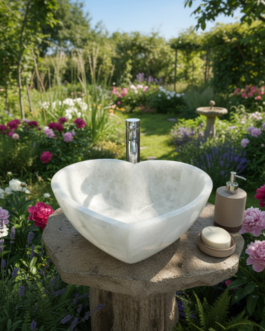 Natural White Quartz Sink | Designer Bathroom & Kitchen Wash Basin