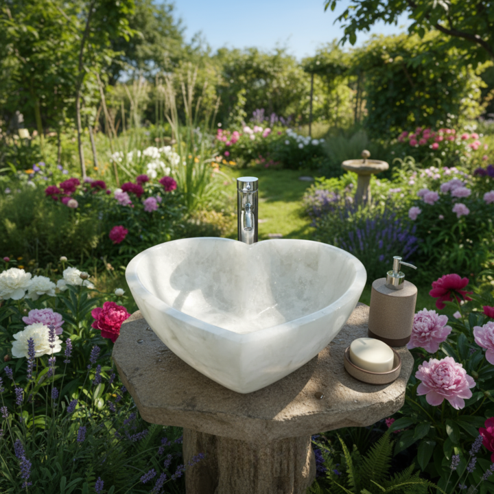 Natural White Quartz Sink | Designer Bathroom & Kitchen Wash Basin