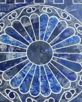 Lapis Lazuli Dining Table | Premium Blue Gemstone Stone Furniture