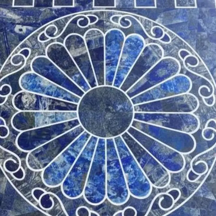 Lapis Lazuli Dining Table | Premium Blue Gemstone Stone Furniture - Image 2