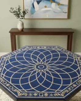 Handcrafted Lapis Lazuli Table | Luxury Gemstone Furniture