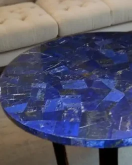 Lapis Lazuli Coffee Table | Natural Blue Stone Handmade Table