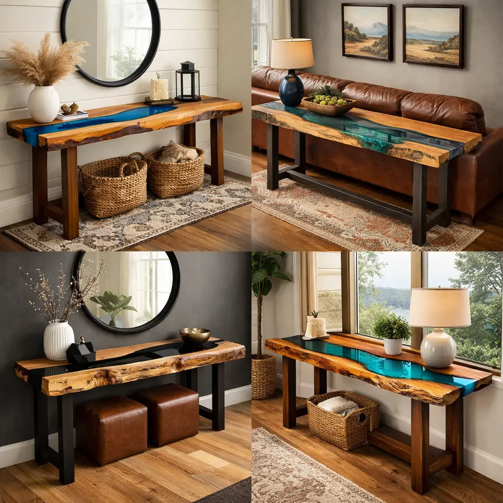 You are currently viewing Epoxy Resin Console Table: Complete Guide for U.S. Homes (Styles, Uses & Buying Tips)