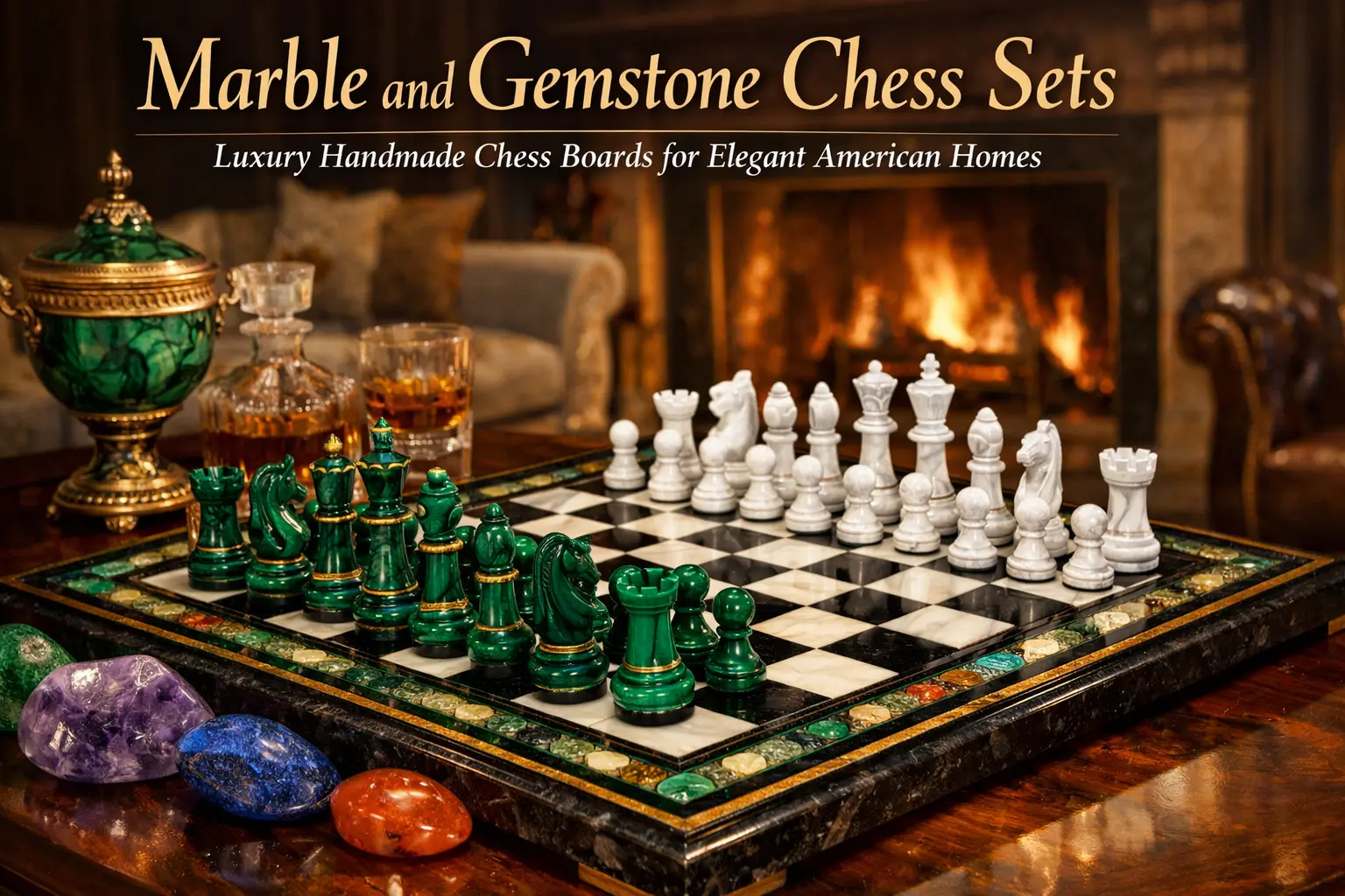 You are currently viewing Marble and Gemstone Chess Sets: Luxury Handmade Chess Boards for Elegant American Homes