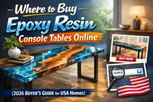 Read more about the article Where to Buy Epoxy Resin Console Tables Online (2026 Buyer’s Guide for USA Homes)