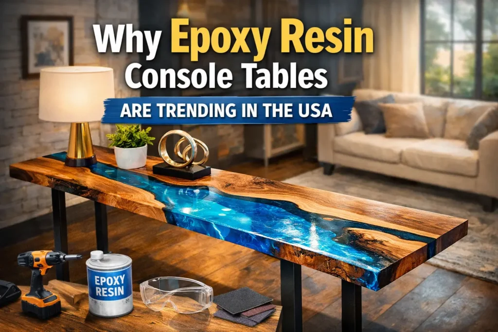 Why Epoxy Resin Console Tables Are Trending in the USA