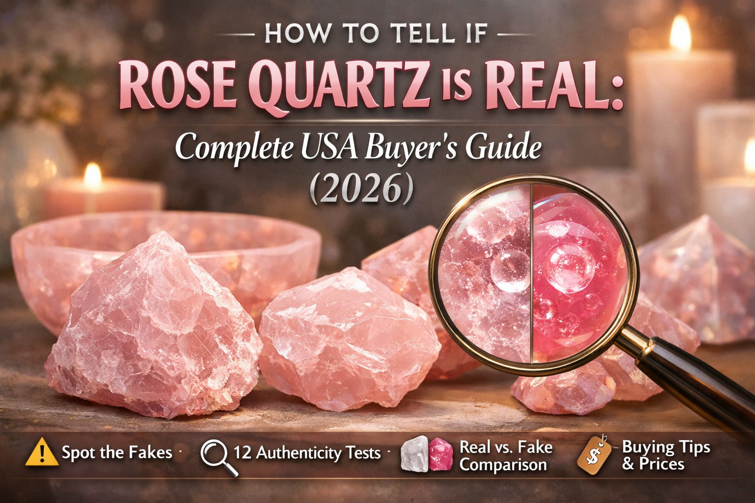 You are currently viewing How to Tell If Rose Quartz Is Real: Complete USA Buyer’s Guide (2026)