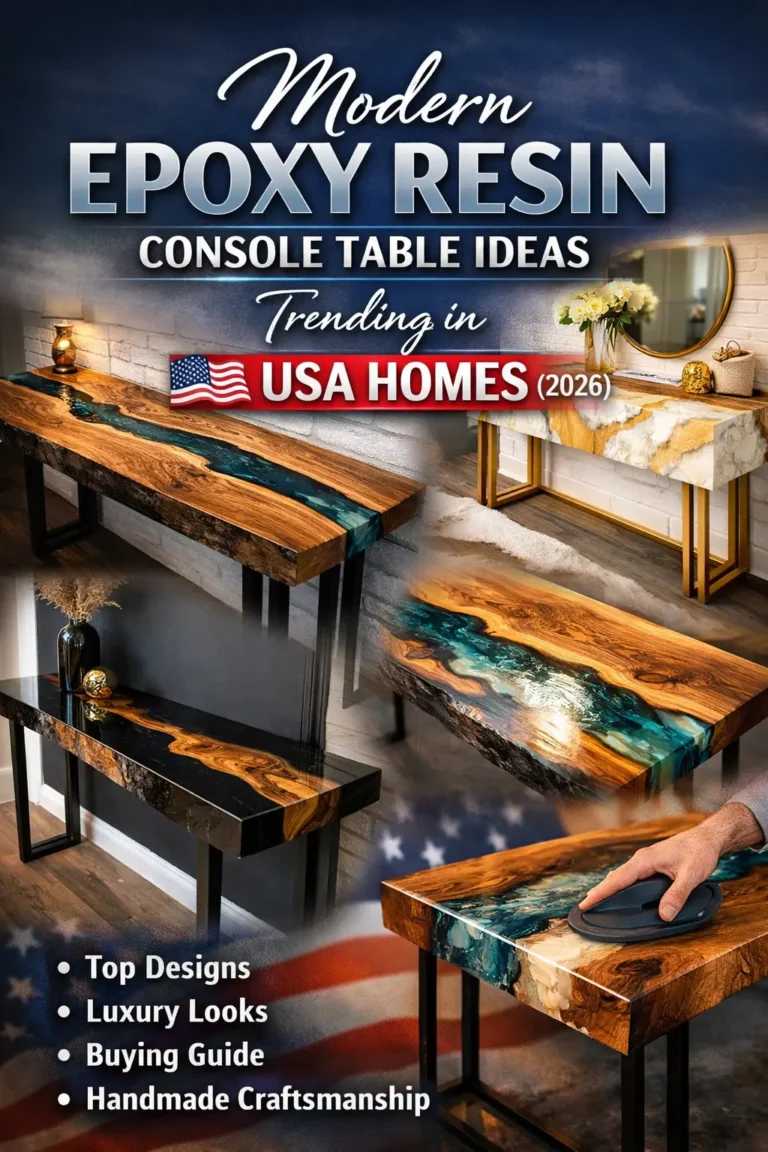 Read more about the article Modern Epoxy Resin Console Table Ideas Trending in USA Homes (2026)