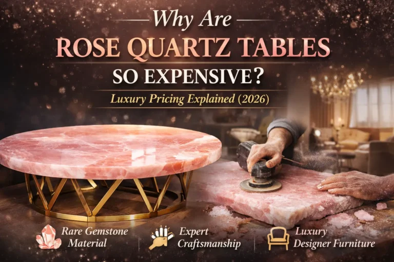 Read more about the article Why Are Rose Quartz Tables So Expensive? Luxury Pricing Explained (2026)
