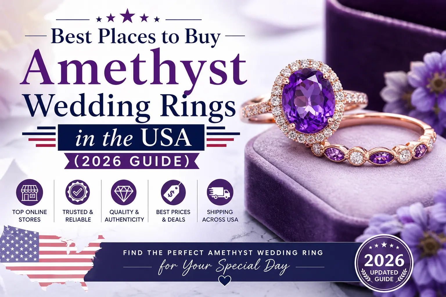 You are currently viewing Best Places to Buy Amethyst Wedding Rings in the USA (2026 Guide)
